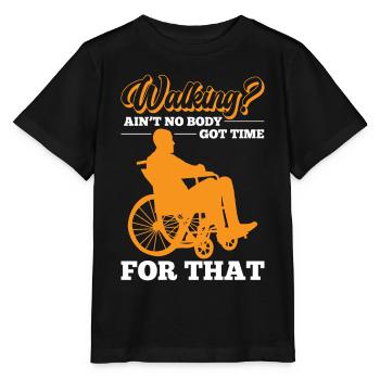 Funny Spinal Cord Injury Wheelchair Spinal Cord Injury - Stanley/Stella MINI CREATOR Kids’ T-Shirt - black - Front - Mikhail (115cm)