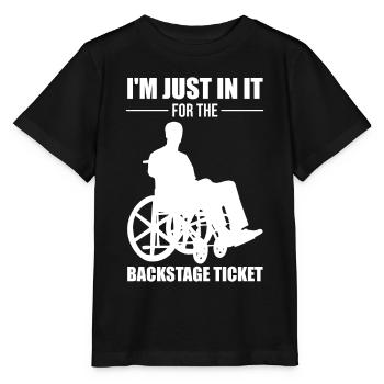Funny Spinal Cord Injury Wheelchair Cross-Section - Stanley/Stella MINI CREATOR Kids’ T-Shirt - black - Front - Mikhail (115cm)