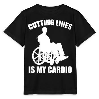 Funny Spinal Cord Injury Wheelchair Cross-Section - Stanley/Stella MINI CREATOR Kids’ T-Shirt - black - Front - Mikhail (115cm)