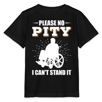 Funny Spinal Cord Injury Wheelchair Cross-Section - Stanley/Stella MINI CREATOR Kids’ T-Shirt - black - Front - Mikhail (115cm)