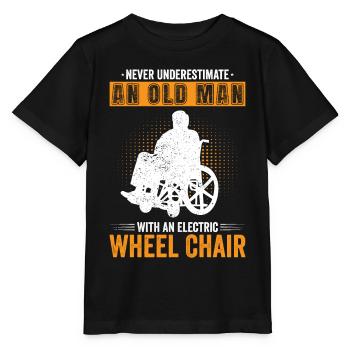 Funny Spinal Cord Injury Wheelchair Cross-Section - Stanley/Stella MINI CREATOR Kids’ T-Shirt - black - Front - Mikhail (115cm)