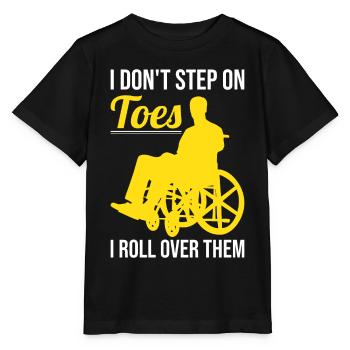 Funny Spinal Cord Injury Wheelchair Cross-Section - Stanley/Stella MINI CREATOR Kids’ T-Shirt - black - Front - Mikhail (115cm)