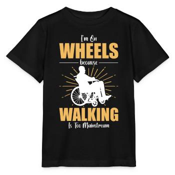 Funny Spinal Cord Injury Wheelchair Cross-Section - Stanley/Stella MINI CREATOR Kids’ T-Shirt - black - Front - Mikhail (115cm)