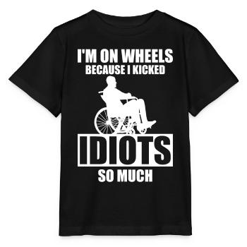 Spinal cord injury Handicap Spinal cord injury - Stanley/Stella MINI CREATOR Kids’ T-Shirt - black - Front - Mikhail (115cm)