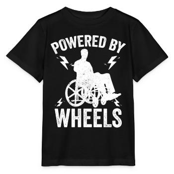 Spinal cord injury Spinal cord injury on wheels - Stanley/Stella MINI CREATOR Kids’ T-Shirt - black - Front - Mikhail (115cm)
