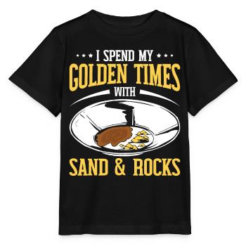 Drôles de panneurs d’or chercheurs d’or chercheurs d’or excavatrices - T-shirt bio MINI CREATOR Stanley/Stella Enfant - noir - Devant - Mikhail (115cm)