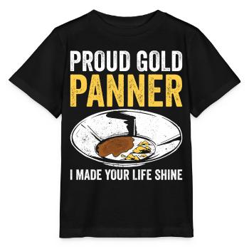 Drôles de panneurs d’or chercheurs d’or chercheurs d’or excavatrices - T-shirt bio MINI CREATOR Stanley/Stella Enfant - noir - Devant - Mikhail (115cm)