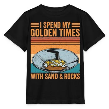 Drôles de panneurs d’or chercheurs d’or chercheurs d’or excavatrices - T-shirt bio MINI CREATOR Stanley/Stella Enfant - noir - Devant - Mikhail (115cm)