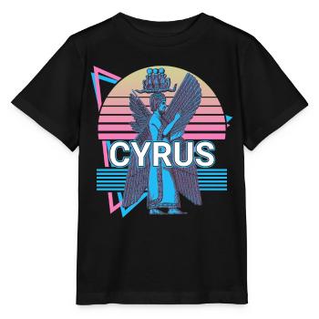 Cyrus the Elder Greek Achaemenid Empire Cyrus - Stanley/Stella MINI CREATOR Kids’ T-Shirt - black - Front - Mikhail (115cm)