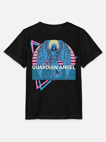 Schutzengel Altes Judentum Retro - Stanley/Stella Kinder T-Shirt MINI CREATOR  - Schwarz