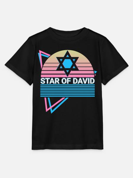 Davidstern Jüdisch Retro - Stanley/Stella Kinder T-Shirt MINI CREATOR - Schwarz