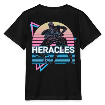 Héraclès Hercule Mythologie grecque antique Re - T-shirt bio MINI CREATOR Stanley/Stella Enfant - noir - Devant - Mikhail (115cm)