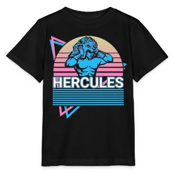 Hercule Mythologie Grecque Antique Rétro - T-shirt bio MINI CREATOR Stanley/Stella Enfant - noir - Devant - Mikhail (115cm)