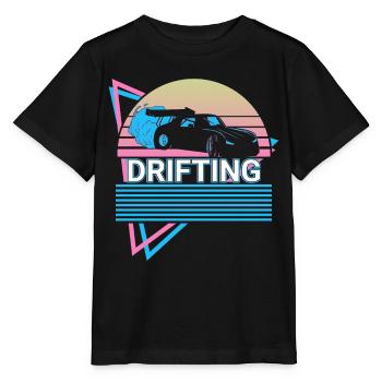 Drifting Retro Drift Auto Tuning - Stanley/Stella MINI CREATOR Kids’ T-Shirt - black - Front - Mikhail (115cm)