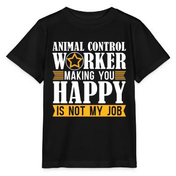 Officier animalier Gardien de chiens de sauvetage - T-shirt bio MINI CREATOR Stanley/Stella Enfant - noir - Devant - Mikhail (115cm)