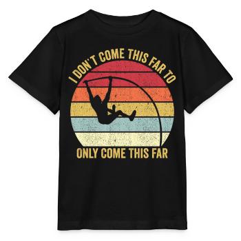 Lustiger Stabhochsprung Stabhochsprung - Stanley/Stella Kinder T-Shirt MINI CREATOR  - Schwarz - Vorne - Mikhail (115cm)