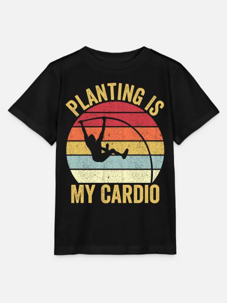 Lustiger Stabhochsprung Stabhochsprung - Stanley/Stella Kinder T-Shirt MINI CREATOR  - Schwarz