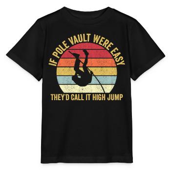 Fun Pole Vault Pole Vault - Stanley/Stella MINI CREATOR Kids’ T-Shirt - black - Front - Mikhail (115cm)