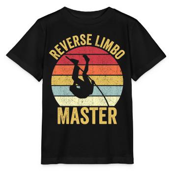 Lustiger Stabhochsprung Stabhochsprung - Stanley/Stella Kinder T-Shirt MINI CREATOR  - Schwarz - Vorne - Mikhail (115cm)