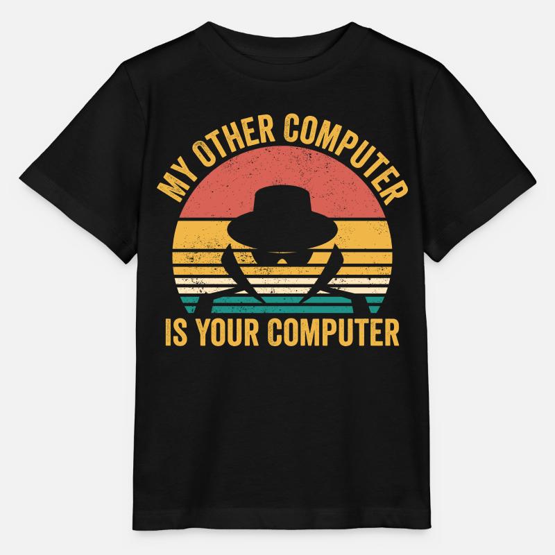 Drôle de cybersécurité Sécurité informatique - T-shirt bio MINI CREATOR Stanley/Stella Enfant - noir