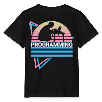 Programmierung Programmierer Retro - Stanley/Stella Kinder T-Shirt MINI CREATOR  - Schwarz - Vorne - Mikhail (115cm)