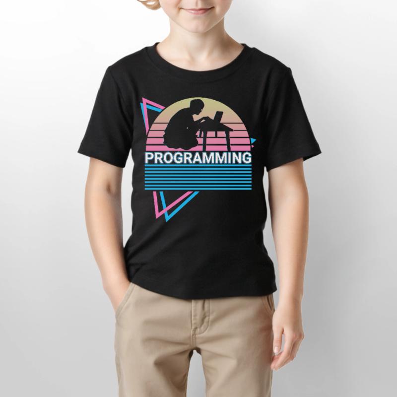 Programmierung Programmierer Retro Stanley/Stella Kinder T-Shirt MINI CREATOR 