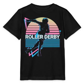 Roller Derby Rétro - T-shirt bio MINI CREATOR Stanley/Stella Enfant - noir - Devant - Mikhail (115cm)