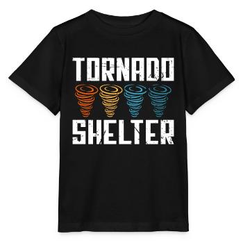 Tornadoes Tornado Shelter Hurricane Tornado Chaser - Stanley/Stella Kinder T-Shirt MINI CREATOR  - Schwarz - Vorne - Mikhail (115cm)