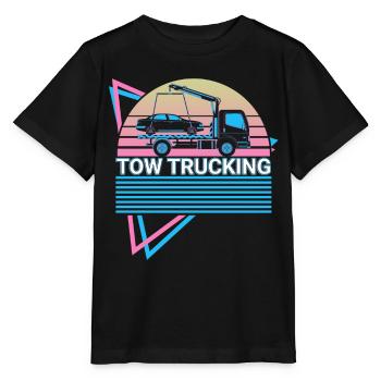 Abschleppdienst Abschleppwagen Retro - Stanley/Stella Kinder T-Shirt MINI CREATOR  - Schwarz - Vorne - Mikhail (115cm)