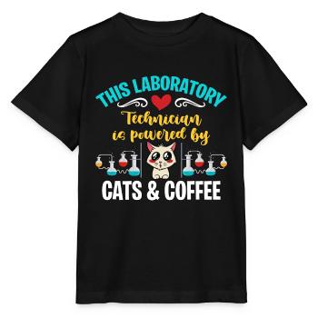 Technicien de laboratoire Ce technicien de laboratoire médical - T-shirt bio MINI CREATOR Stanley/Stella Enfant - noir - Devant - Mikhail (115cm)