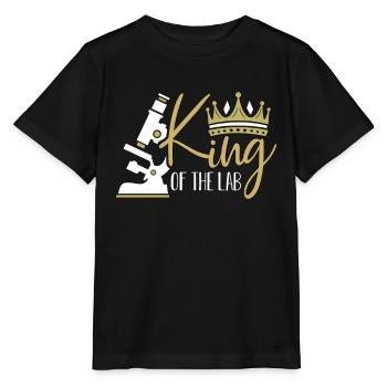 Technicien de laboratoire Roi de la science de la santé de laboratoire - T-shirt bio MINI CREATOR Stanley/Stella Enfant - noir - Devant - Mikhail (115cm)