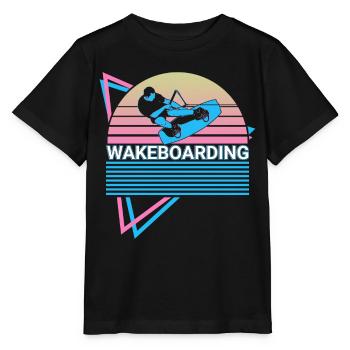 Wakeboard Wakeboarder Retro - T-shirt bio MINI CREATOR Stanley/Stella Enfant - noir - Devant - Mikhail (115cm)