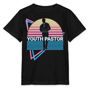 Youth Pastor Retro - Stanley/Stella MINI CREATOR Kids’ T-Shirt - black - Front - Mikhail (115cm)