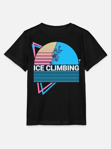 Eisklettern Eiskletterer Retro - Stanley/Stella Kinder T-Shirt MINI CREATOR - Schwarz