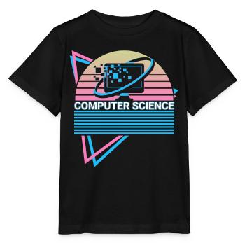 Computer Science Retro - Stanley/Stella MINI CREATOR Kids’ T-Shirt - black - Front - Mikhail (115cm)