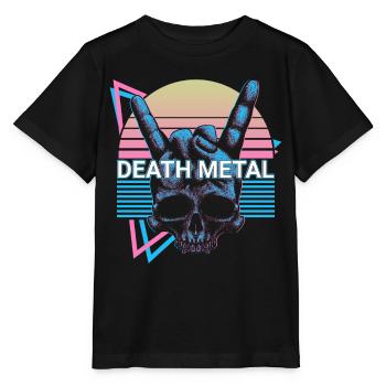 Death Metal Retro - Stanley/Stella Kinder T-Shirt MINI CREATOR  - Schwarz - Vorne - Mikhail (115cm)