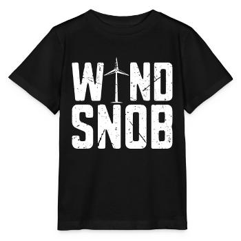Wind Turbine Tech Wind Snob Loves Renewable Energy - Stanley/Stella Kinder T-Shirt MINI CREATOR  - Schwarz - Vorne - Mikhail (115cm)