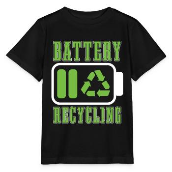 Recyclage Recyclage des piles Conservation Recycleur - T-shirt bio MINI CREATOR Stanley/Stella Enfant - noir - Devant - Mikhail (115cm)