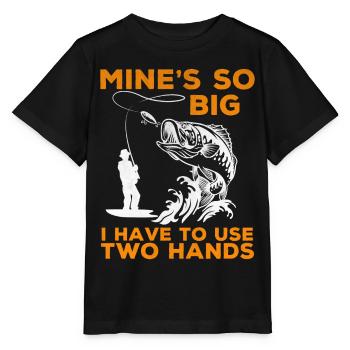 Pêche Adultes Humour Père Mari Blague - T-shirt bio MINI CREATOR Stanley/Stella Enfant - noir - Devant - Mikhail (115cm)