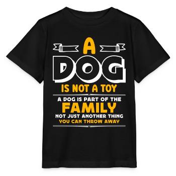 Animaux abandonnés Un chien n’est pas un jouet Animaux sans abri - T-shirt bio MINI CREATOR Stanley/Stella Enfant - noir - Devant - Mikhail (115cm)