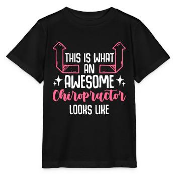 Chiropractic This Is What An Awesome Chiro Massage - Stanley/Stella Kinder T-Shirt MINI CREATOR  - Schwarz - Vorne - Mikhail (115cm)