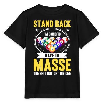 Billiard Gift Idea Billiard Player Pool Snooker - Stanley/Stella MINI CREATOR Kids’ T-Shirt - black - Front - Mikhail (115cm)