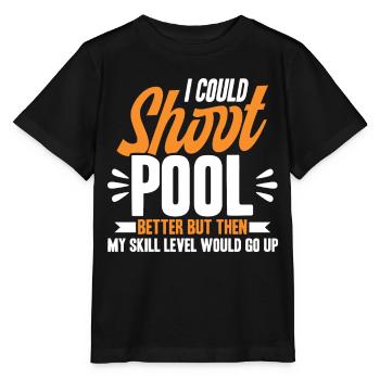 Billiard Gift Idea Billiard Player Pool Snooker - Stanley/Stella MINI CREATOR Kids’ T-Shirt - black - Front - Mikhail (115cm)