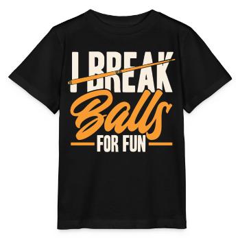 Billiard Gift Idea Billiard Player Pool Snooker - Stanley/Stella MINI CREATOR Kids’ T-Shirt - black - Front - Mikhail (115cm)