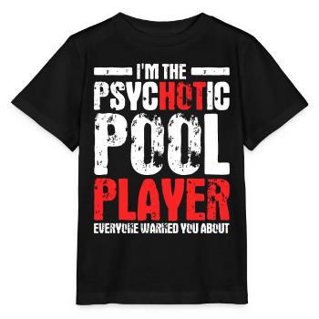 Idée cadeau billard Billard Player Pool Snooker - T-shirt bio MINI CREATOR Stanley/Stella Enfant - noir - Devant - Mikhail (115cm)