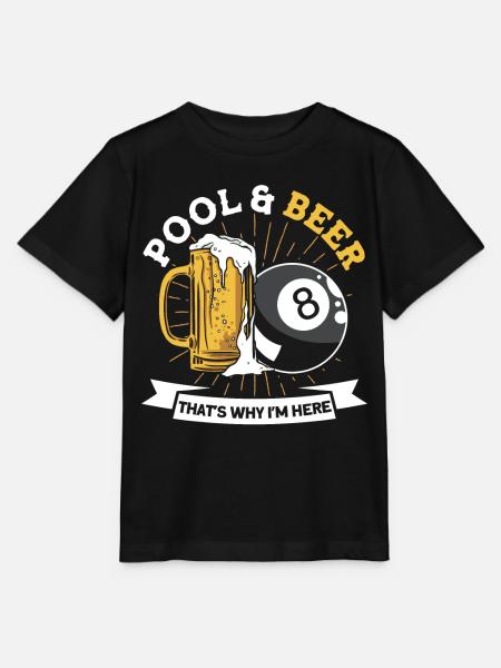 Billard Geschenkidee Billardspieler Pool Snooker - Stanley/Stella Kinder T-Shirt MINI CREATOR - Schwarz