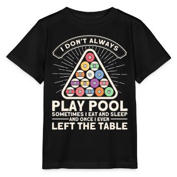 Idée cadeau billard Billard Player Pool Snooker - T-shirt bio MINI CREATOR Stanley/Stella Enfant - noir - Devant - Mikhail (115cm)