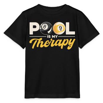 Billiard Gift Idea Billiard Player Pool Snooker - Stanley/Stella MINI CREATOR Kids’ T-Shirt - black - Front - Mikhail (115cm)