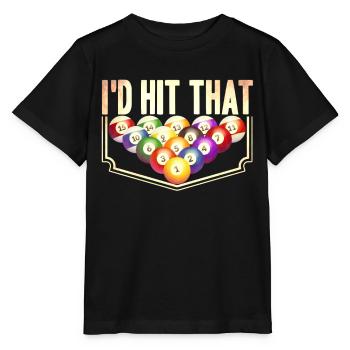 Billiard Gift Idea Billiard Player Pool Snooker - Stanley/Stella MINI CREATOR Kids’ T-Shirt - black - Front - Mikhail (115cm)