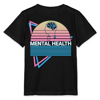 Psychische Gesundheit Retro - Stanley/Stella Kinder T-Shirt MINI CREATOR  - Schwarz - Vorne - Mikhail (115cm)